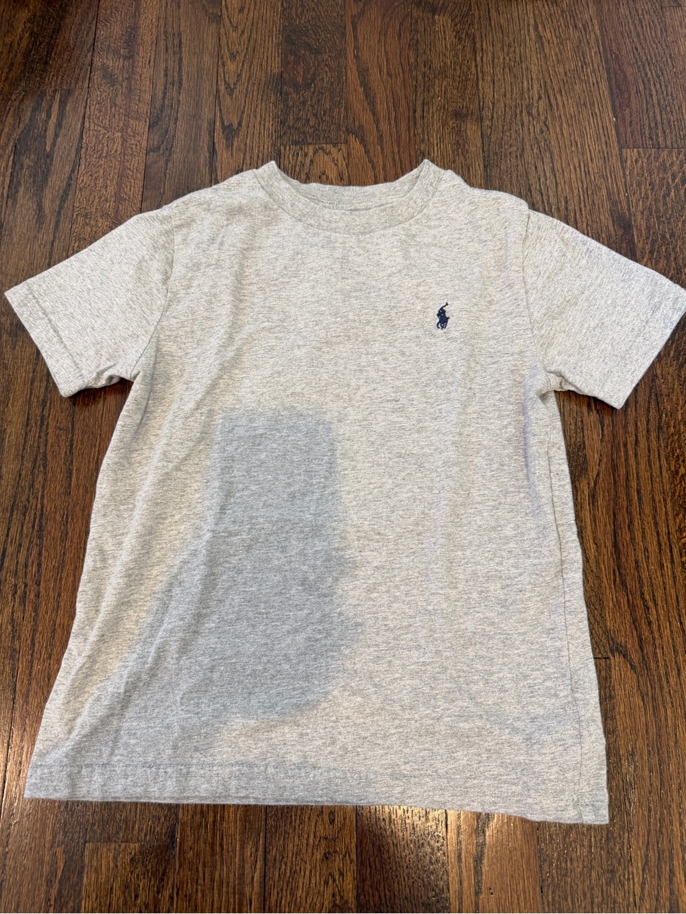 Polo by Ralph Lauren Light Gray Kids Short-Sleeve Tee with Navy Pony